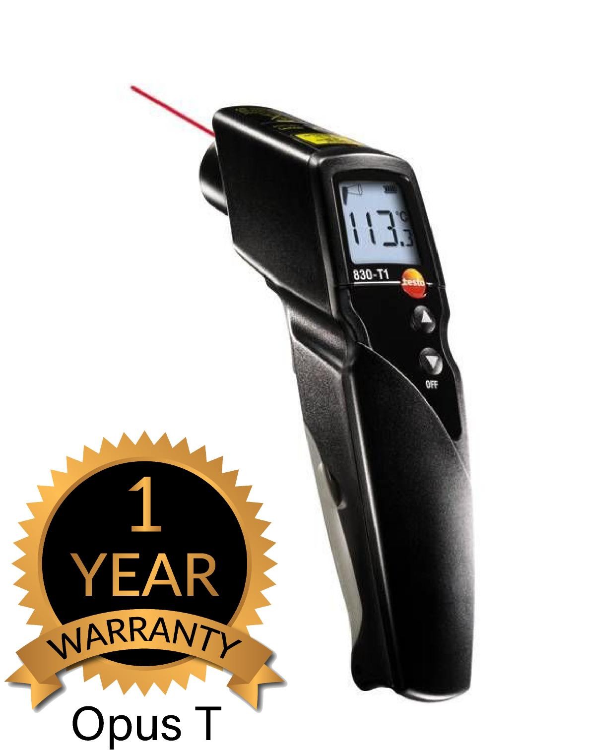 Testo 0560 8311 Testo 830-T1 Ir Thermometer, 10to1 Optics