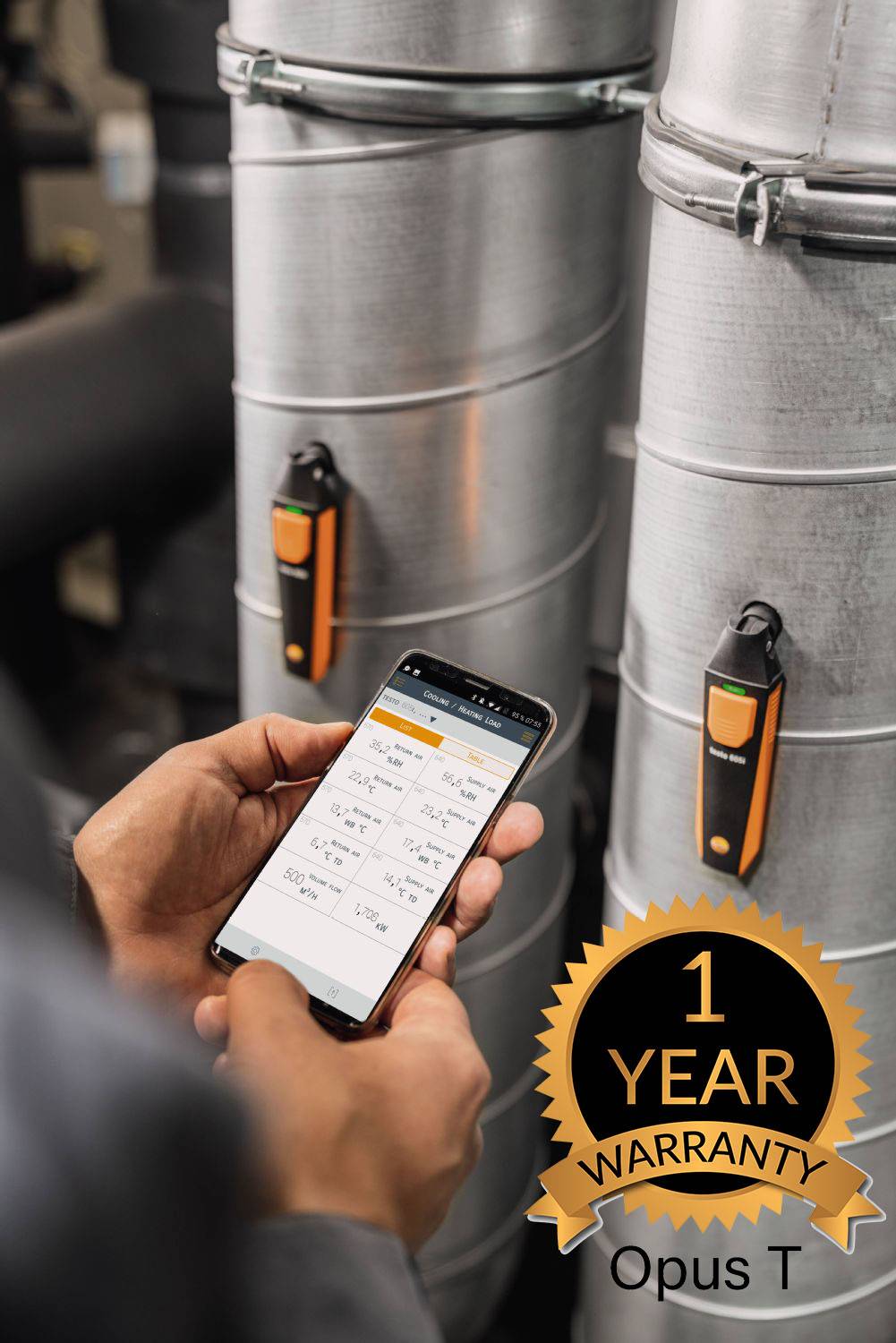 Opus T 0563 0002 41 testo Smart Probes AC & refrigeration test kit plus