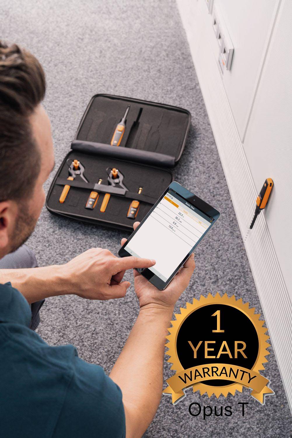 Opus T 0563 0002 41 testo Smart Probes AC & refrigeration test kit plus