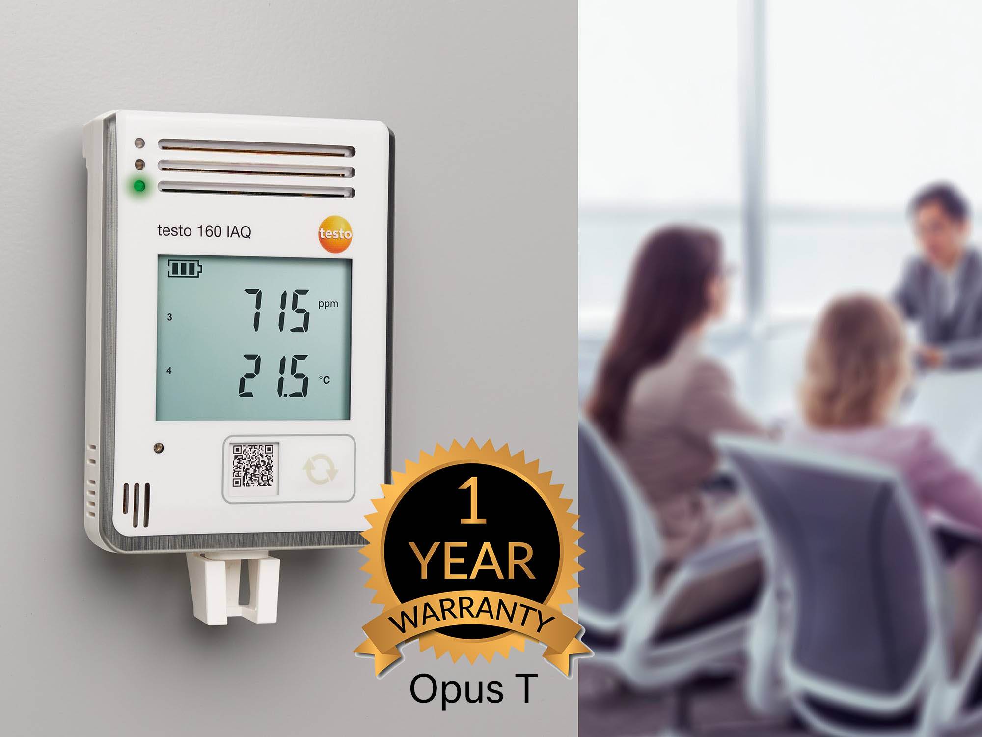 Opus T 0572 2014 testo 160 IAQ WiFi data logger with display and