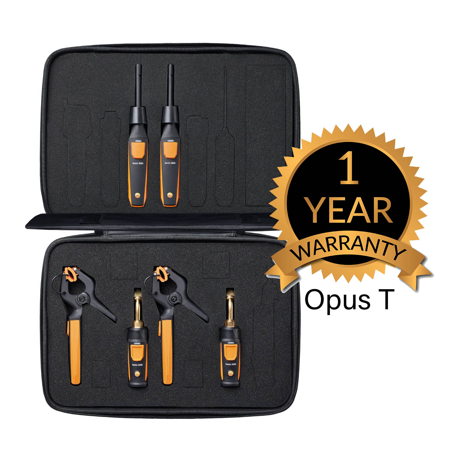 Opus T 0563 0002 41 testo Smart Probes AC & refrigeration test kit plus